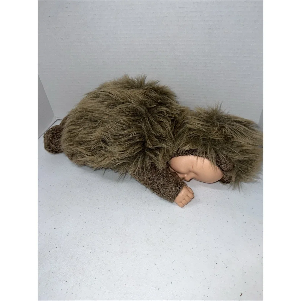 Vintage Anne Geddes Hedgehog Sleeping Baby Doll Plush 16